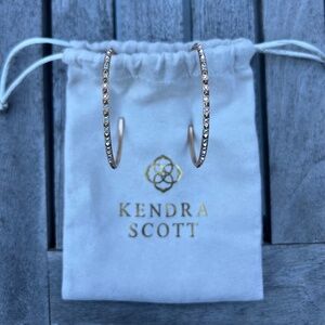 Kendra Scott Veronica Hoop Earrings in Rose Gold